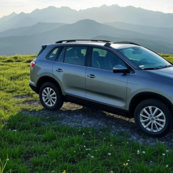 Rodzinny SUV w górach Tatr