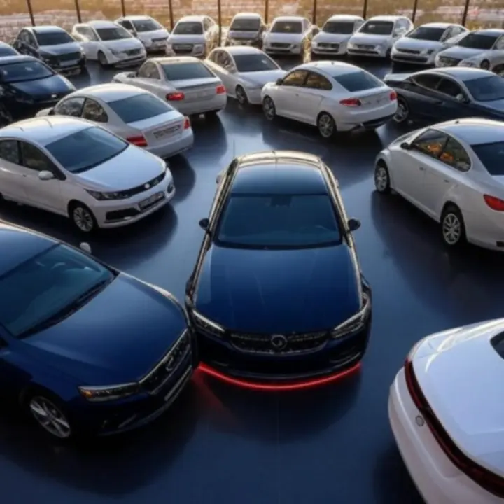 Nowoczesny salon z flotą samochodów Waffle Advertising Ltd