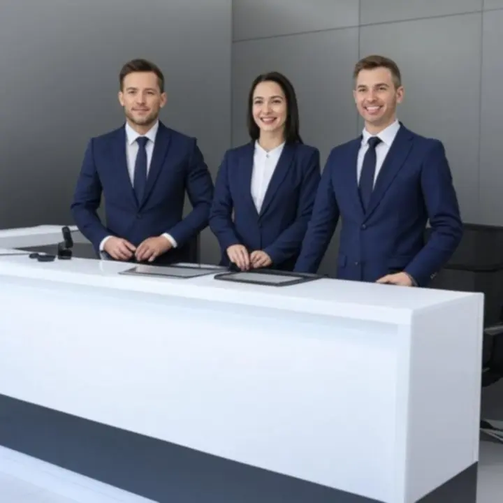 Professional automotive specialists at Waffle Advertising Ltd headquarters